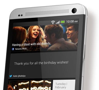 Màn hình HTC BlinkFeed Home trên HTC One Dual SIM hiển thị những tin tức mới nhất trong ngày, giúp bạn có thể đọc đầy đủ thông tin mọi lúc, mọi nơi mà không cần phải vào các trang web khác.